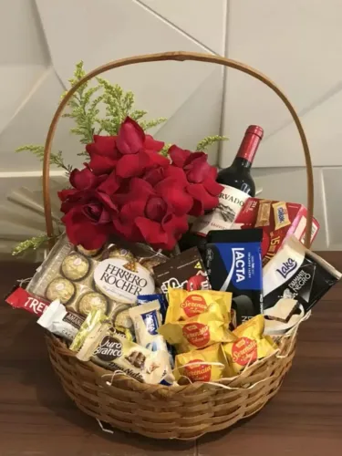 Cestas de chocolate