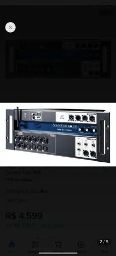 Mesa de Som SoundCraft UI16