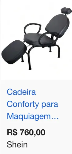 Cadeira salão maquiagem  nova