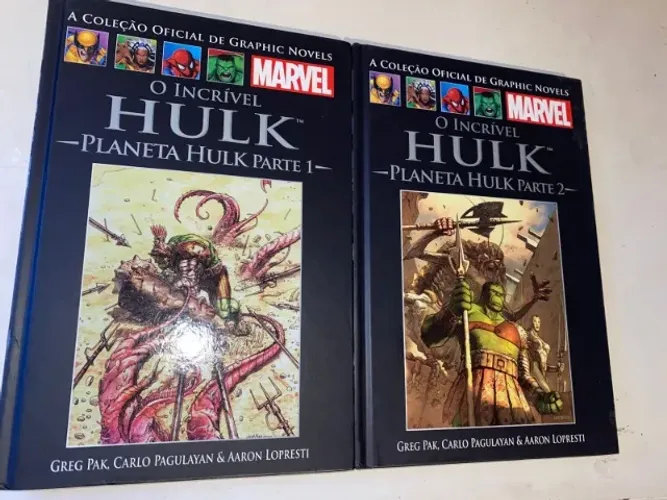 Planeta Hulk Parte 1 E 2: Completo - Coleção Oficial De Graphic Novels Marvel N° 46 E 47