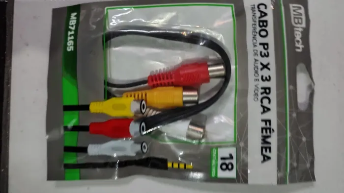 Cabo P3 X RCA fêmea