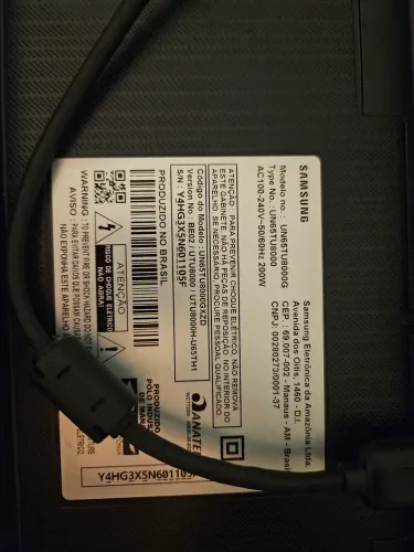 Tv samsung 65 UN65TU8000G - led queimado