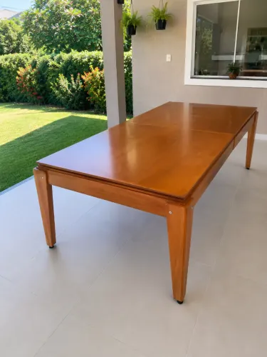 Mesa de Sinuca e Jantar Personalizada - Modelo Roma, com tampo Gourmet.