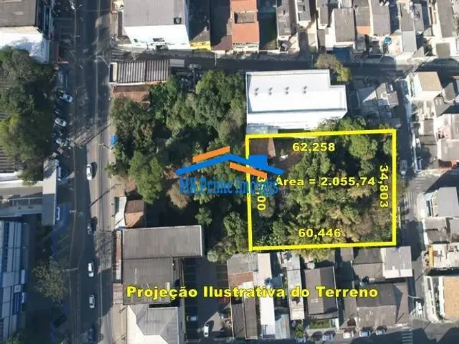 Terreno 2.127 m² de área, Paralelo á Principal Avenida de Carapicuíba