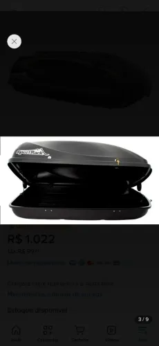 Bagageiro Maleiro teto 370 lts