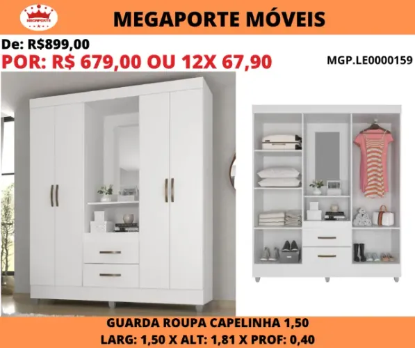 GUARDA ROUPA CAPELINHA