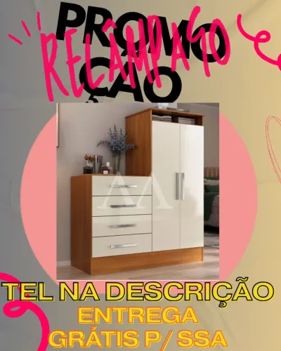 Cômoda Com Roupeiro Entrega Grátis Hoje