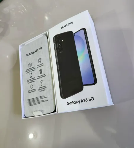 SAMSUNG A36 256GB/8GB. Nota Fiscal e 1 ano de garantia. 