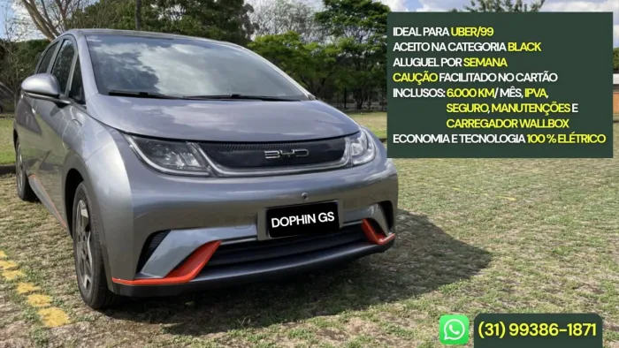 LOCAÇÃO DE VEÍCULO ELÉTRICO BYD DOLPHIN GS