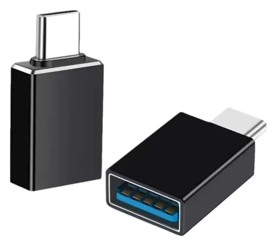 Adaptador Otg Usb Tipo C Para Usb Fêmea 3.0 Preto