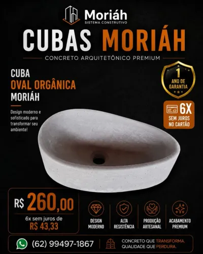 CUBA OVAL ORGÂNICA