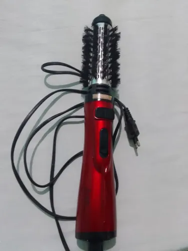 Escova rotativa vermelha, marca lizz