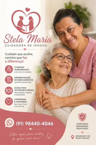 Serviços de CUIDADORA DE IDOSO