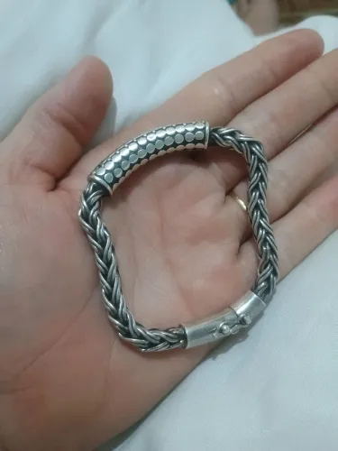 PULSEIRA DE PRATA BALI PESADA