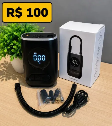 Mini compressor de Ar Portátil Novo Lacrado
