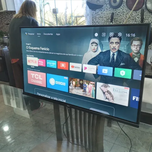Tv Smart 43 TCL Android tela infinita HDR