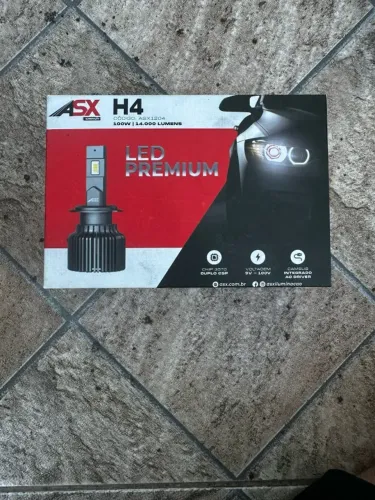 Lampada de Led Premium H4 ASX 100W 14.000 Lumens Original