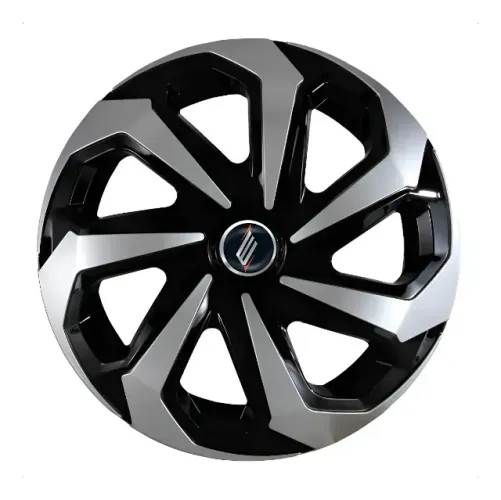 Calota Esportiva Aro 15 Spider Preto Prata Elite Universal