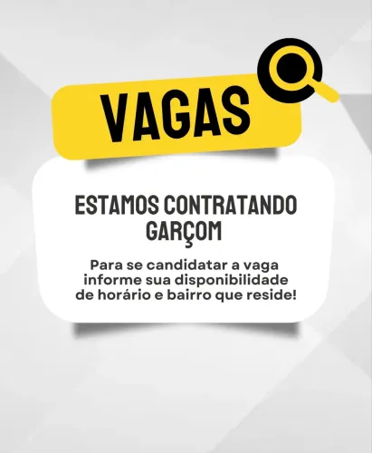 Vaga pra Garçom