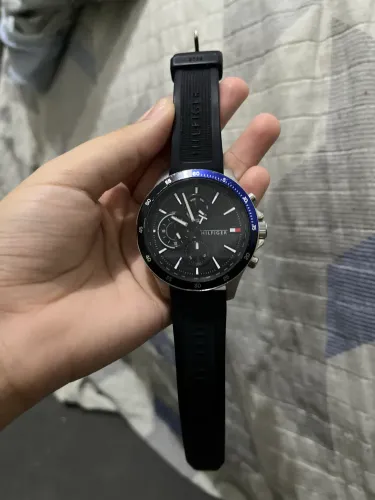 Relógio Tommy Hilfiger Original Pulseira de Silicone Black