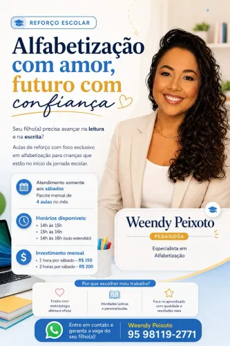 Aula de reforço Focada em Alfabetização 