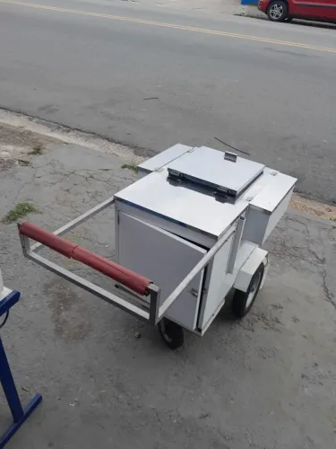 Carrinho de mão para venda ambulante