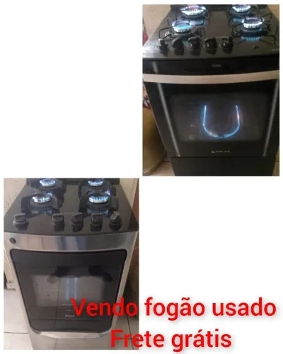 Vendo fogão usado Frete grátis