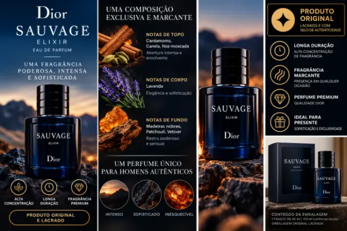 Perfume Dior Sauvage Elixir 100 ml - Original Lacrado 
