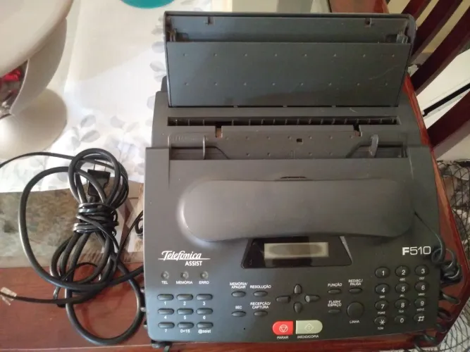 Fax telefônica funcionando 