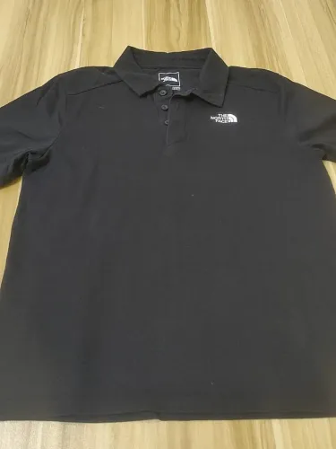 Camiseta Polo The North Face, Preta, Tamanho M - Usado