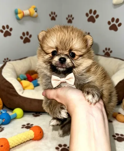 Lulu da Pomerânia macho laranjinha miudinho