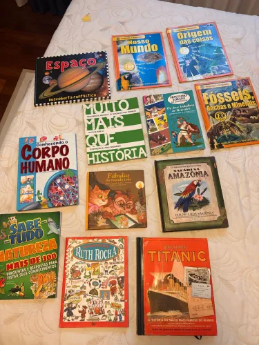 Kit com 12 Livros Infantis Educativos - Ilustrados