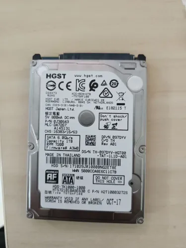 HD 1T de armazenamento 