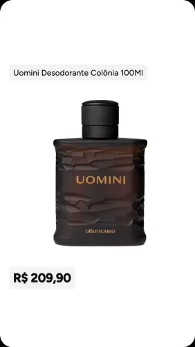 perfume UOMINI o Boticário original