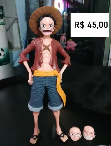 Action Figure One Piece Luffy, Barco Sunny, Leia