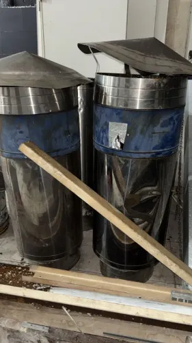 Tubo de exaustor em inox 40 cm de largura