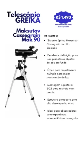 Telescópio de alto desempenho