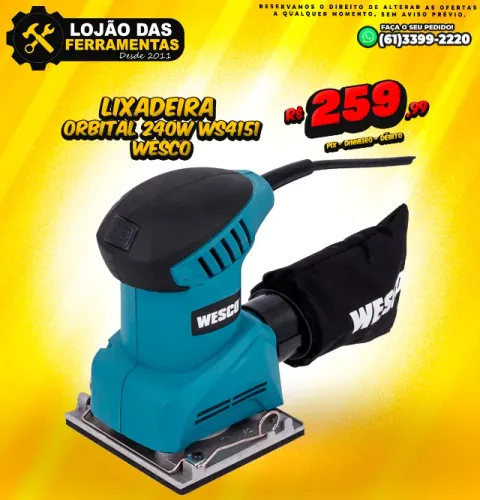 Lixadeira Orbital 240w Ws4151 Wesco