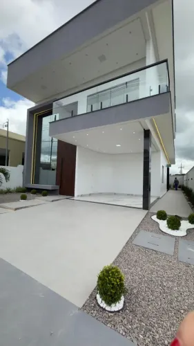 Casa Nova Condomínio Jardins Marselha - 4 Suites - 240m² - 2 Vagas