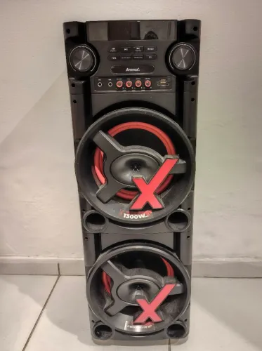 Coluna de Som / Caixa Amplificada Amvox 1300W RMS (Ler Descrição)