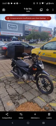 Baú Resiplast 90 litros completo com o suporte 