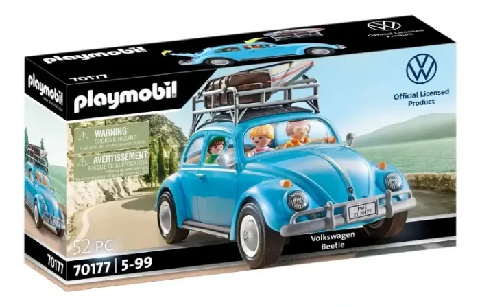 Playmobil Volkswagen Beetle 70177 Fusca Azul 52 peças