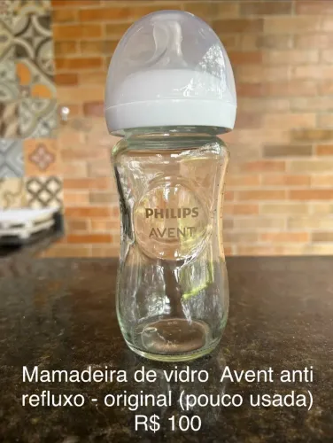 Mamadeira de vidro Avent 