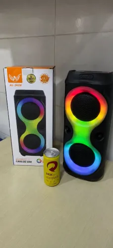 Caixa de Som Bluetooth LED USB