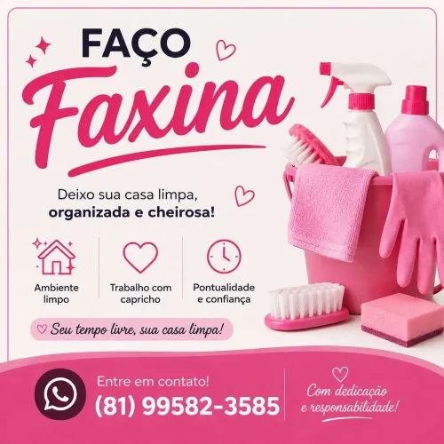 Faxina com dedicação