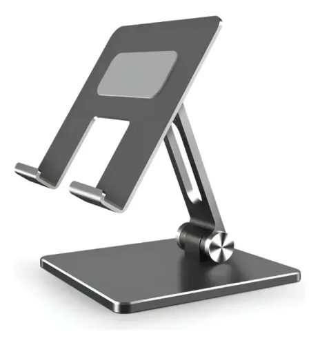 Suporte De Mesa Alumínio Dobrável Grande Para Tablet