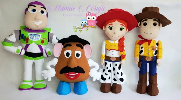 Personagens Toy Story em Feltro para decoração
