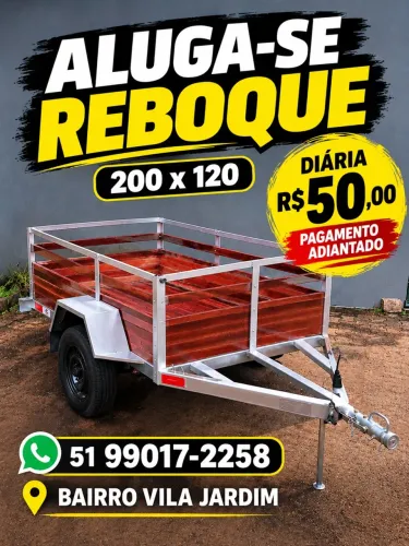 Aluga-se reboque