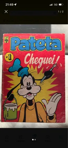 Rara Revista Pateta número 1 Disney
