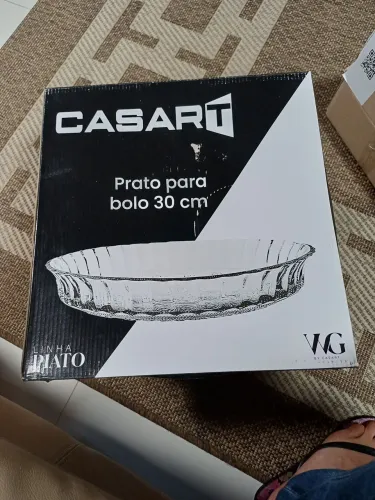 Prato para bolo borda alta 30 cm